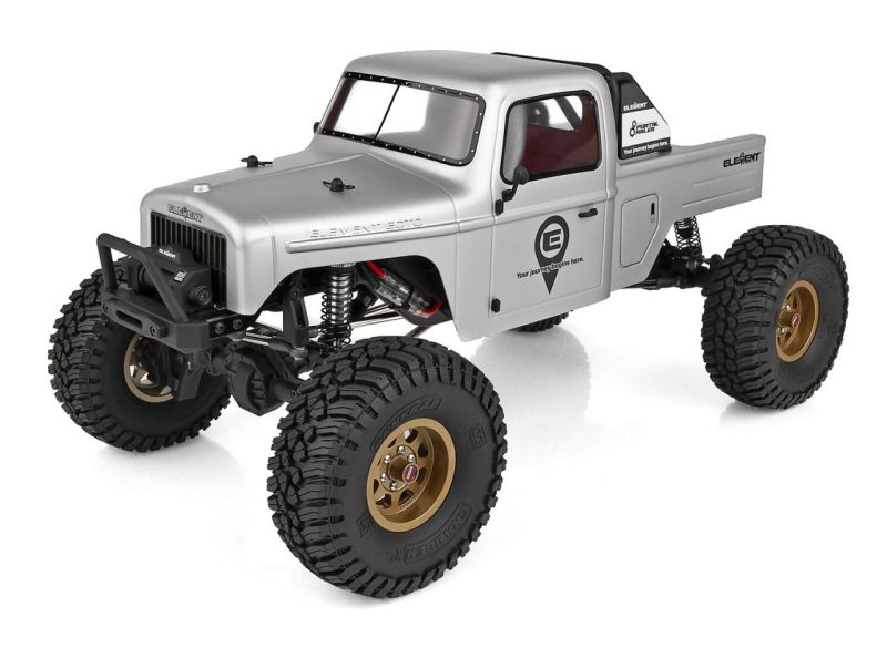 Team Associated Enduro Ecto Portal Trail Truck 4x4 RTR 1/10 Rock Crawler Combo (Grey) w/2.4GHz Radio, Battery & Charger 40130C