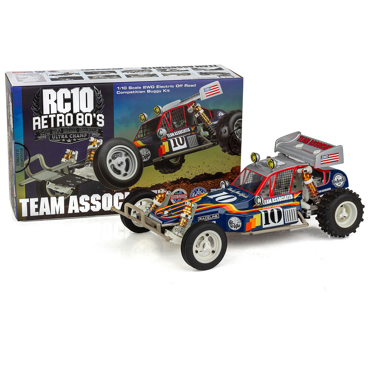 Team Associated RC10 Retro 80s Ultra Champ 1/10 Scale 2WD Vintage Buggy Kit
