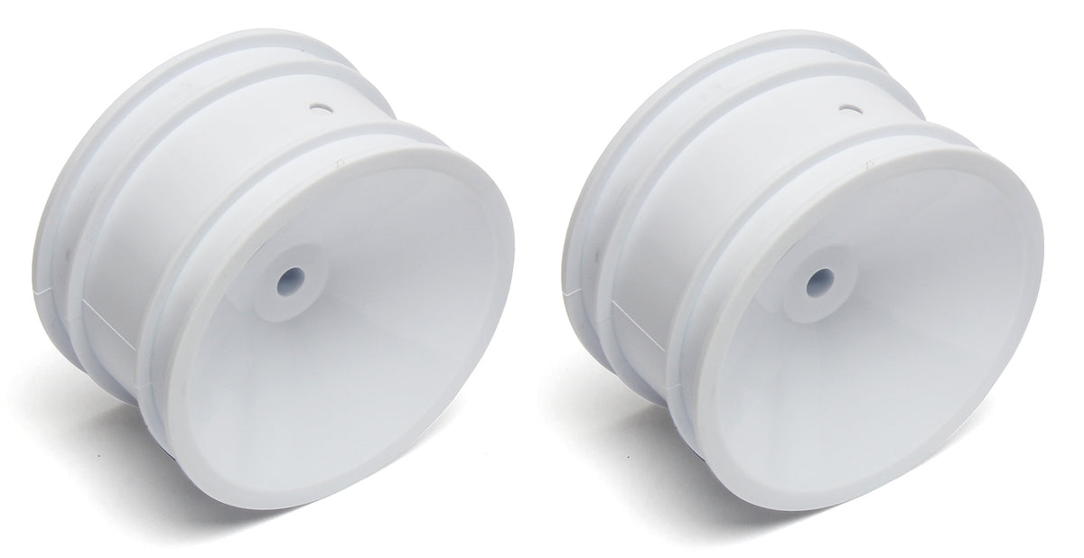 Team Associated RC10 2.2-Inch Rear Wheels 3/16-Inch White 2-Pack