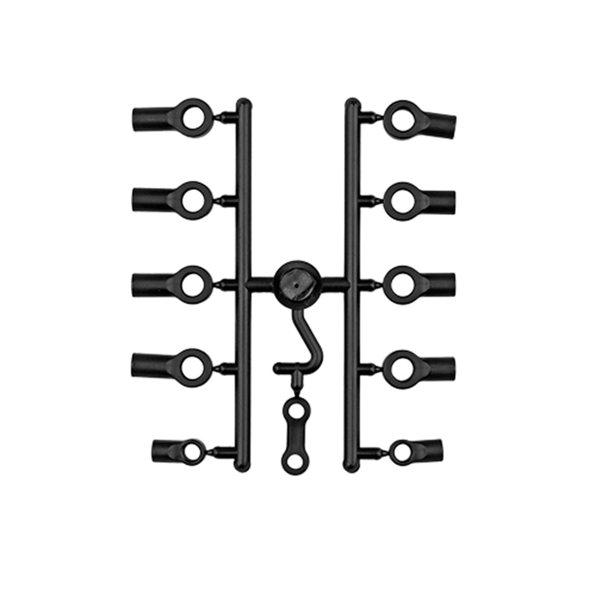 Team Associated RC10 Black Shock Rod End Set – Vintage Replacement