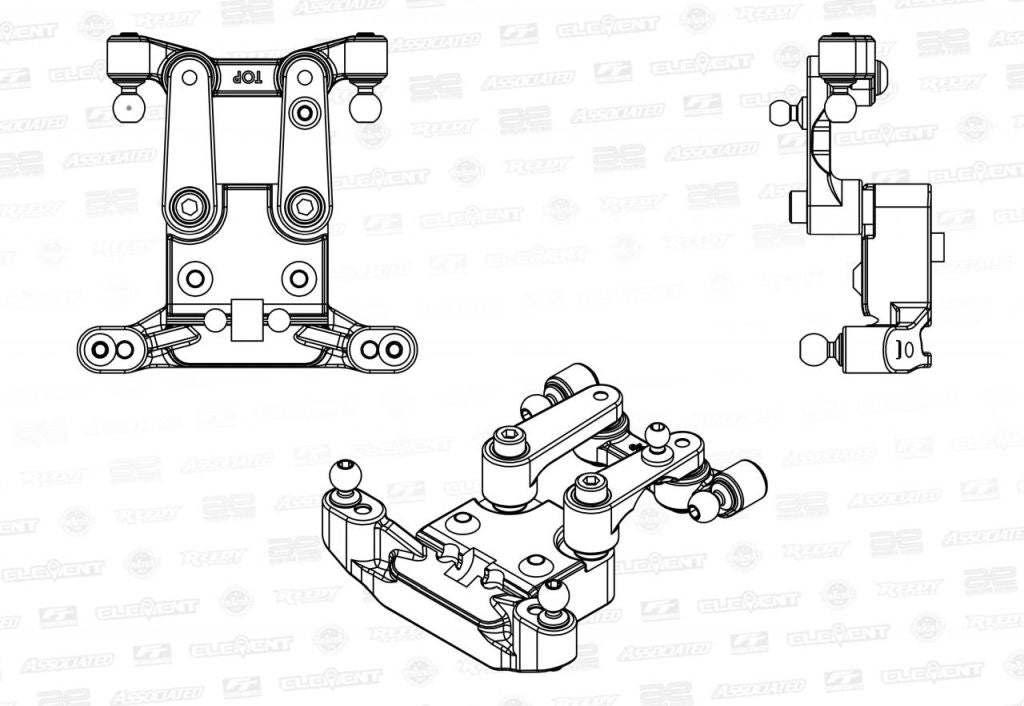 Team Associated RC10B6 Builder's Support Kit 2 Component Package