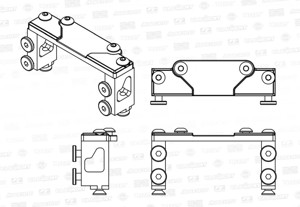 Team Associated RC10B6 Builder's Support Kit 2 Component Package