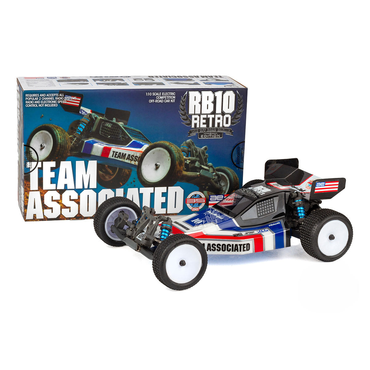 Team Associated RB10 Retro Kit – 1/10 Vintage-Styled 2WD Off-Road Buggy
