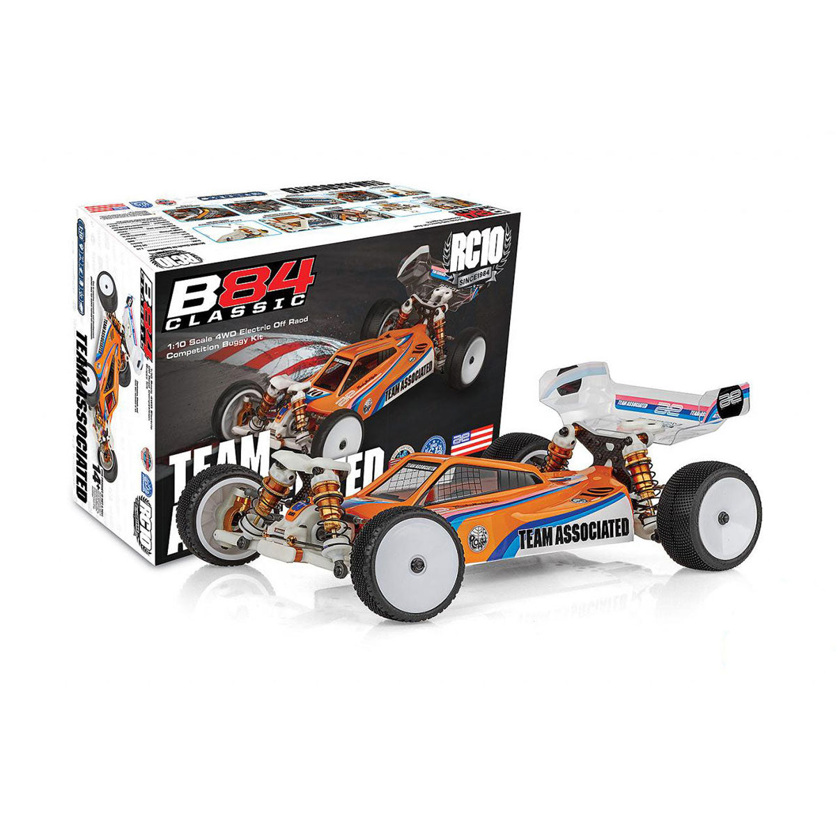 Team Associated RC10B84 Classic Kit (90055) – 1/10 Scale 4WD Electric Buggy