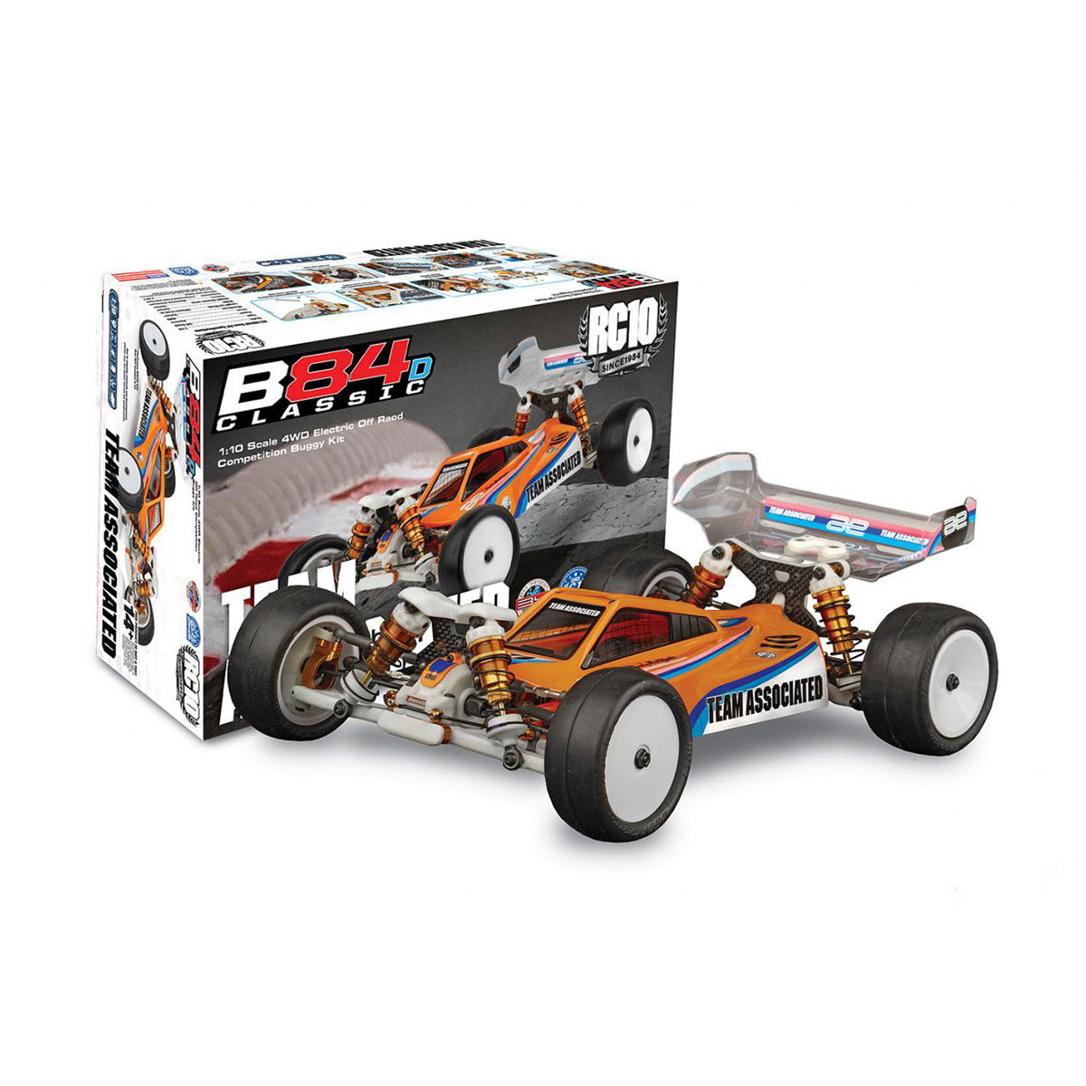 Team Associated RC10B84D Classic Kit (90056) – 1/10 Scale 4WD Electric Buggy
