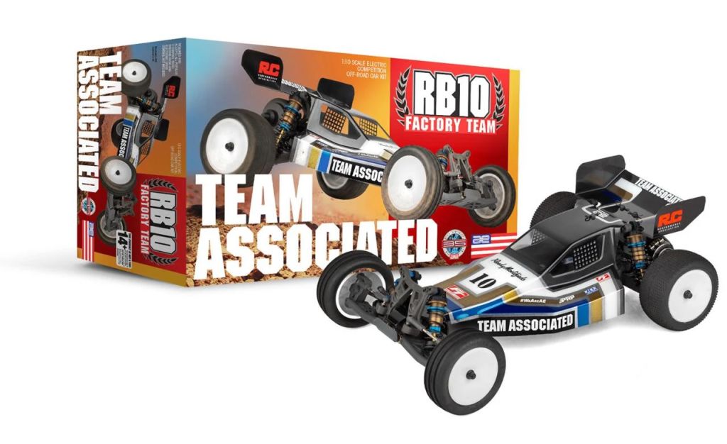Team Associated RB10 Factory Team Retro Kit – 1/10 2WD Electric Off-Road Buggy with Retro Viper Body
