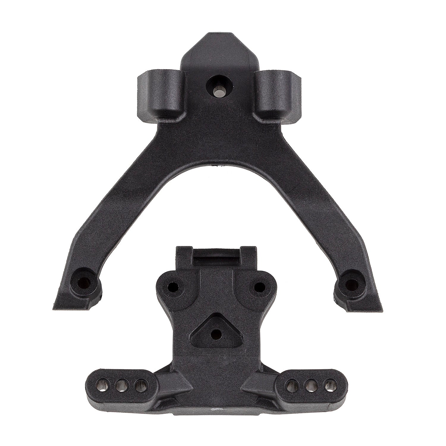 Team Associated FT Top Plate and Ballstud Mount, Carbon 92404