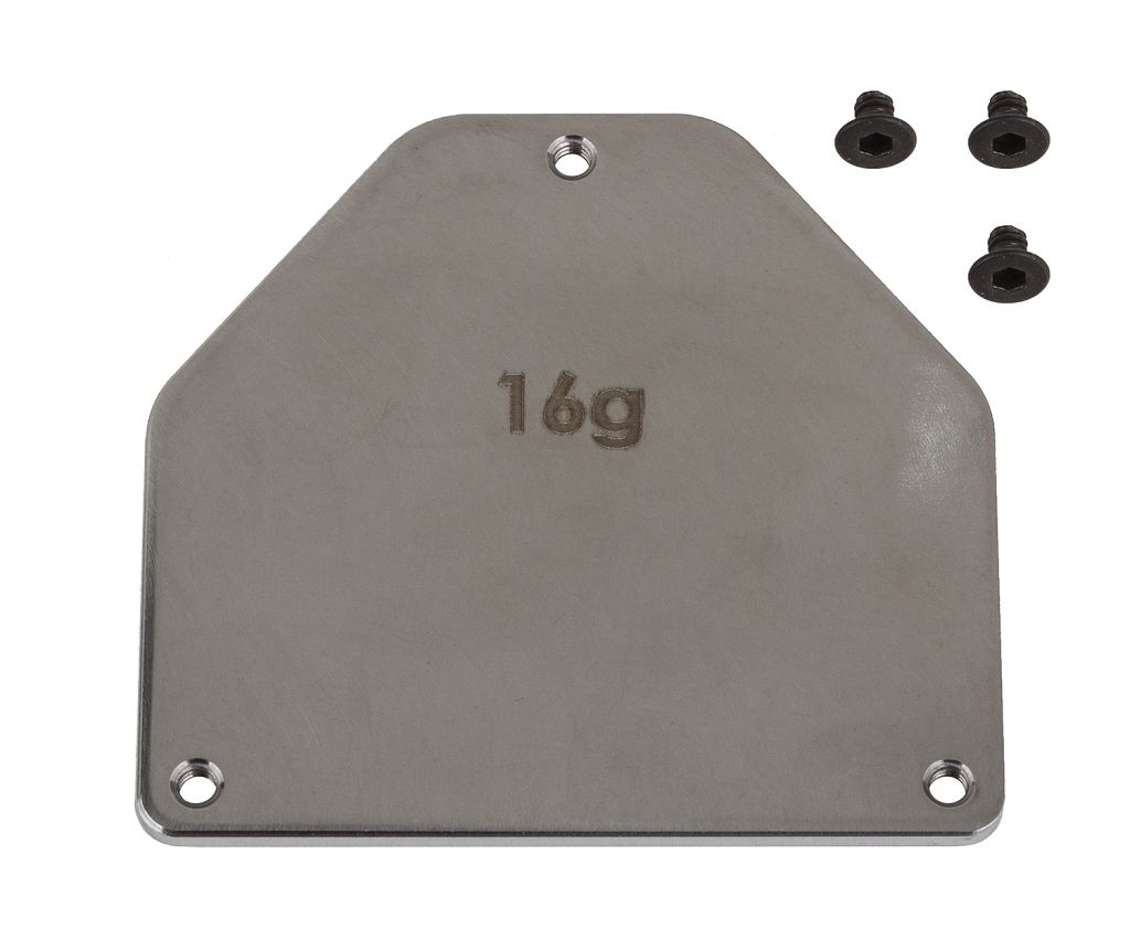 Team Associated RC10B7 FT Steel Servo Weight Plate, 16g 92445