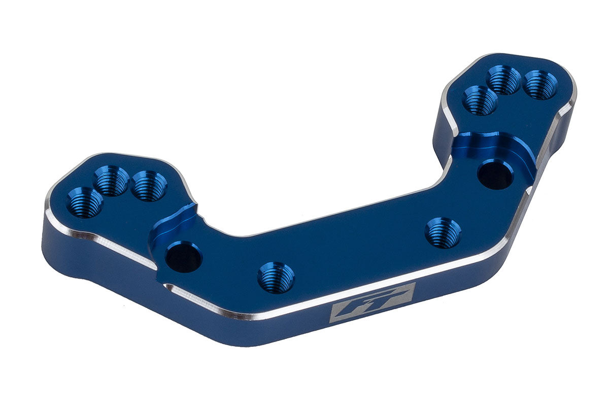 Team Associated RC10B7 FT Ballstud Mount, +2mm, Blue Aluminum 92477