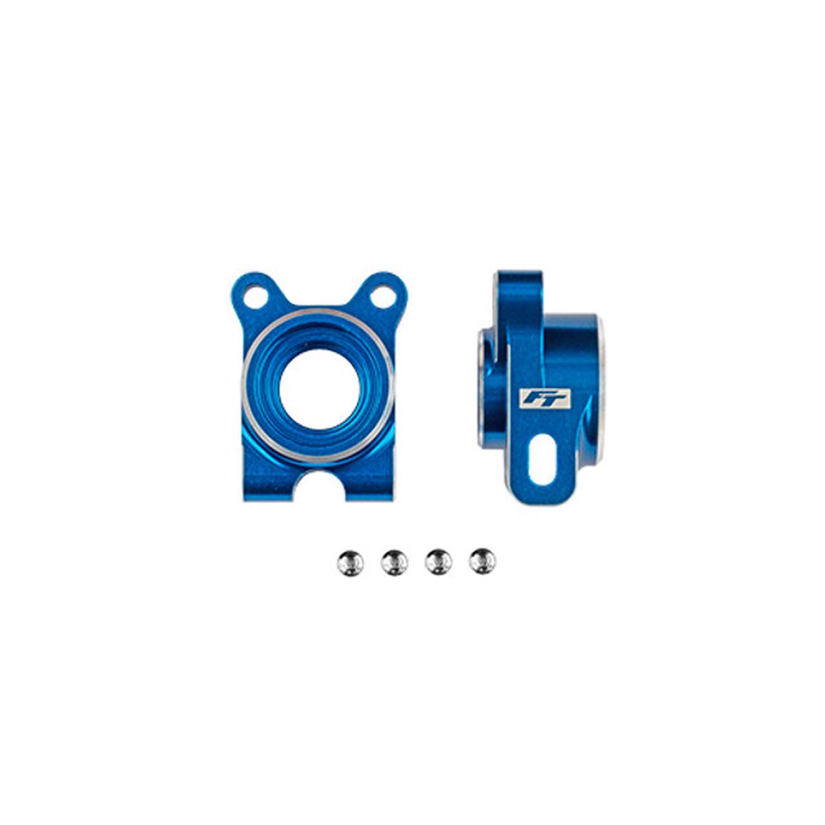 Team Associated RC10B7 Factory Team Aluminum Rear Hubs -4mm Offset Blue – Premium Upgrade