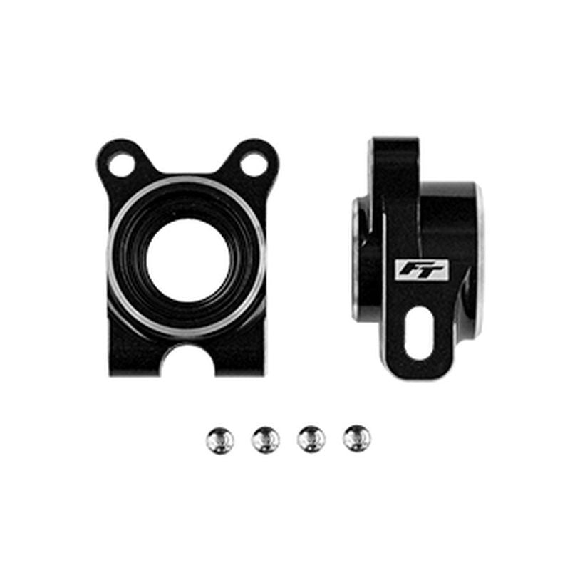 Team Associated RC10B7 Factory Team Aluminum Rear Hubs -4mm Offset Black – Premium Upgrade