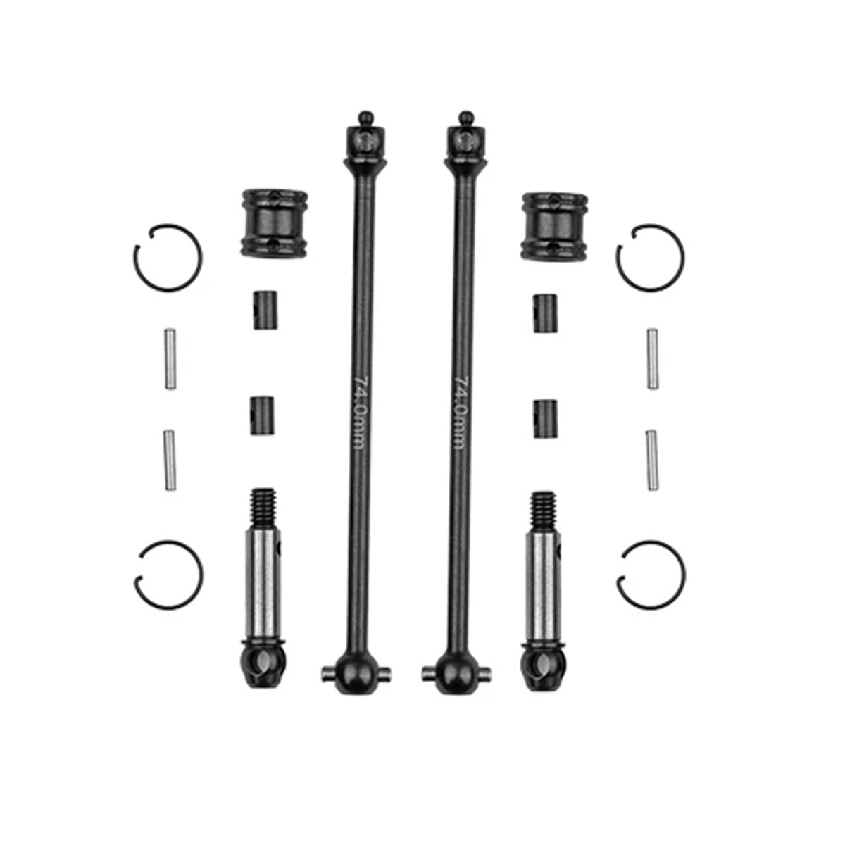 Team Associated Factory Team RC10B84 74mm Front DCV Driveshaft Set