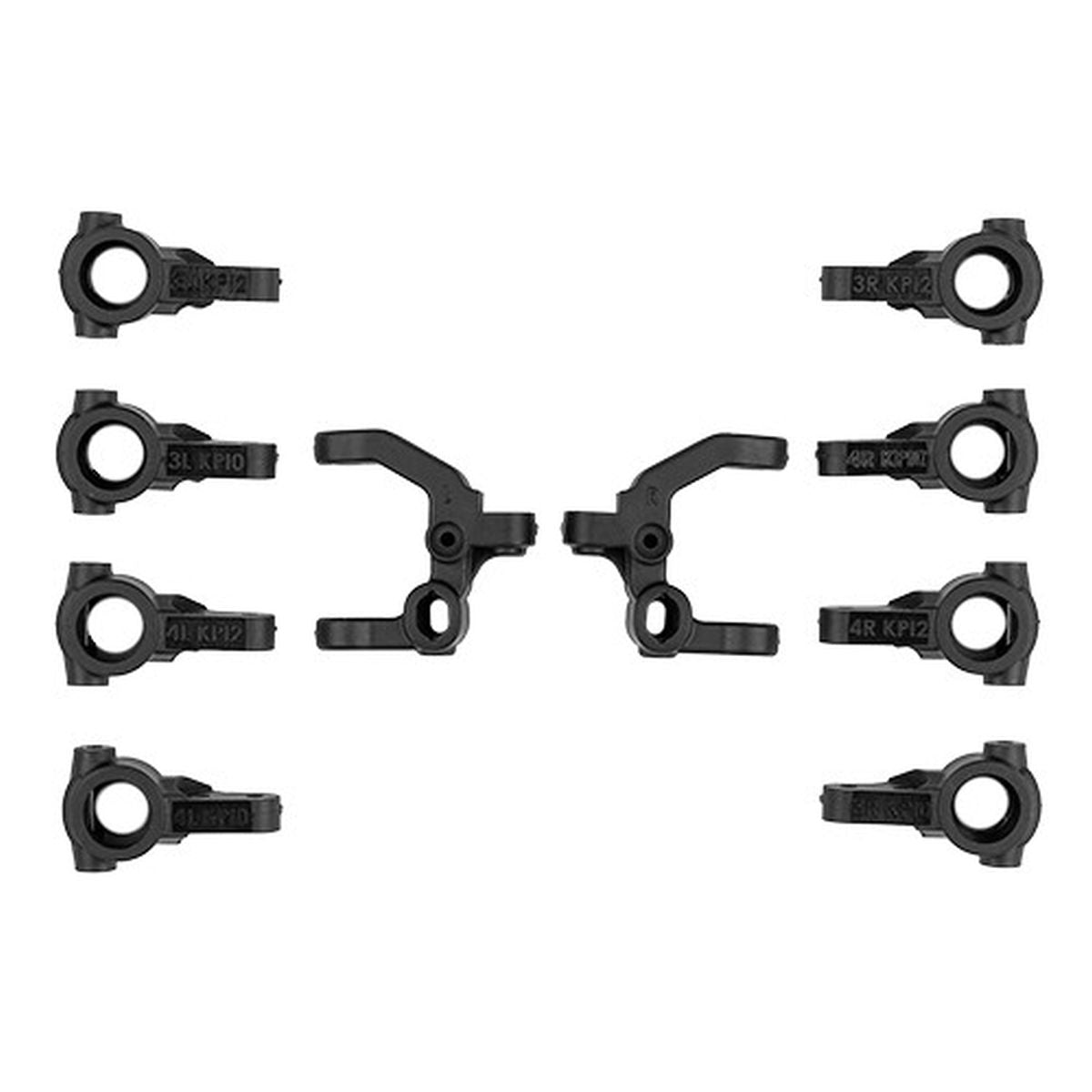 Team Associated RC10B7.1 Caster and Steering Block Set – 1/10 Buggy Replacement