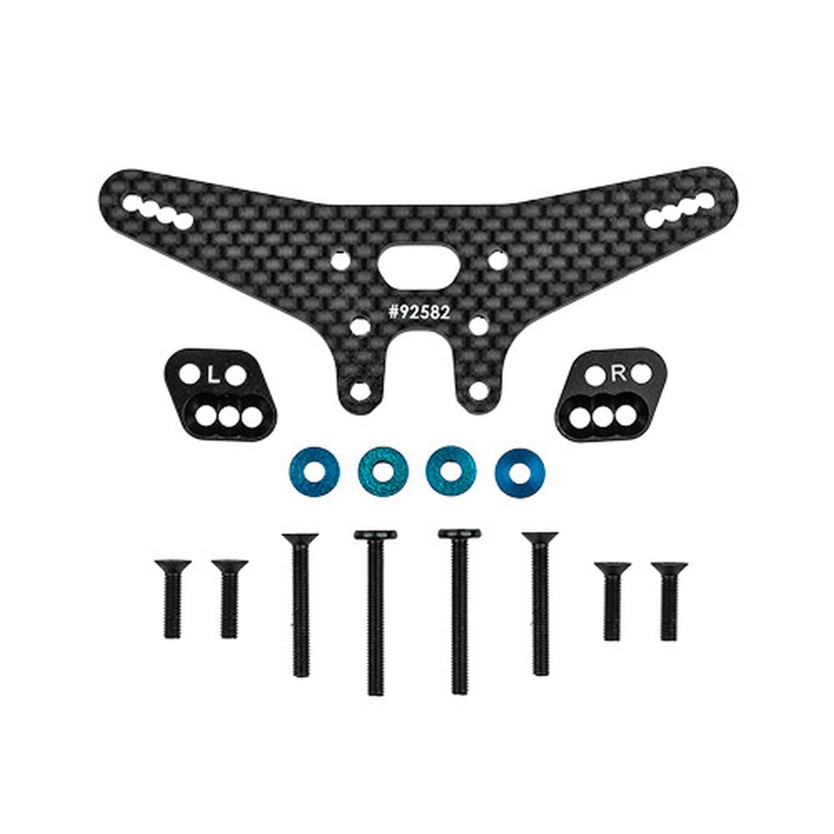 Team Associated RC10B7.1 Factory Team Gull Dropper and Rear Shock Tower Conversion Set -2mm – Suspension Tuning Upgrade