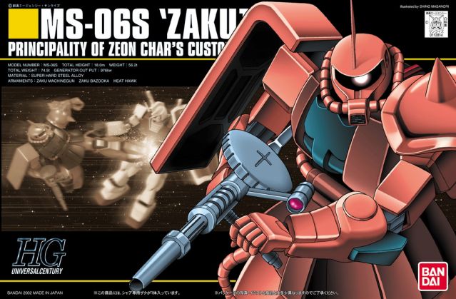 Bandai HGUC 1/144 MS-06S Char's Zaku II - image 3