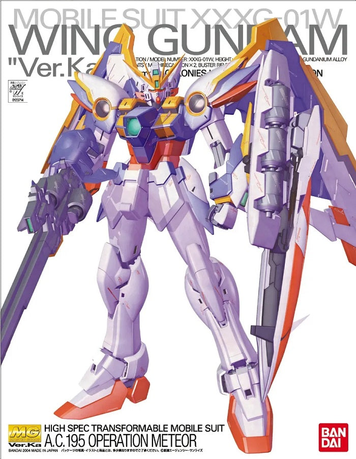 Bandai MG 1/100 XXXG-01W Wing Gundam Ver. Ka - image 2