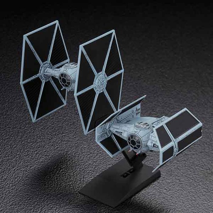 Bandai Star Wars 1/144 TIE Advanced x1 & TIE Fighter Set - image 3