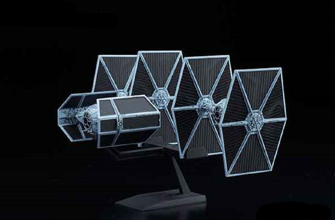 Bandai Star Wars 1/144 TIE Advanced x1 & TIE Fighter Set - image 4