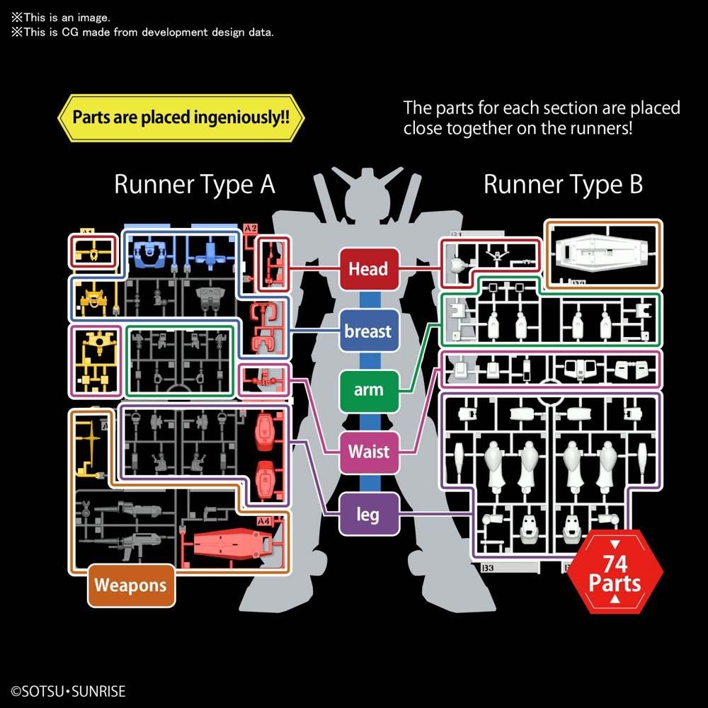 Bandai Entry Grade 1/144 RX-78-2 Gundam - image 4