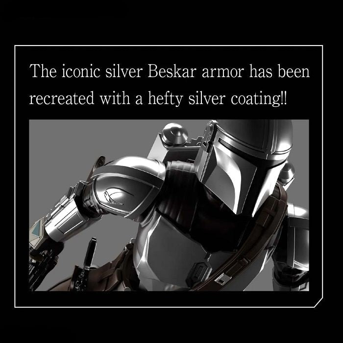 Bandai 1/12 Mandalorian Beskar Armor (Silver Coating Ver.) - image 3