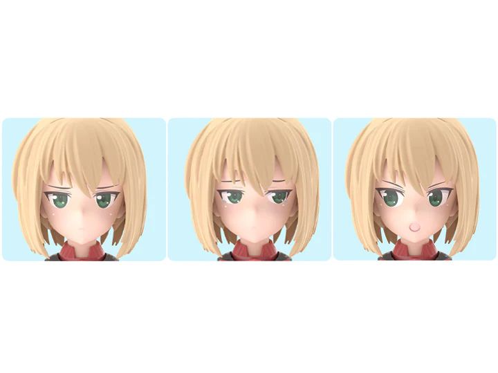 Bandai 30 Minutes Sisters 30MS Option Face Parts Facial Expression Set 5