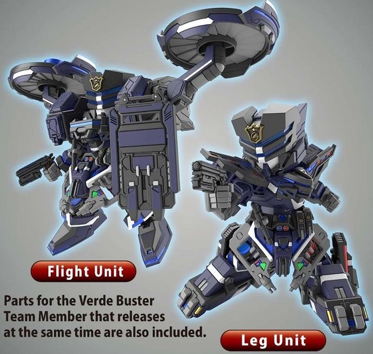 Bandai SD Gundam World Heroes #12 Sergeant Verde Buster Gundam DX Set - image 4