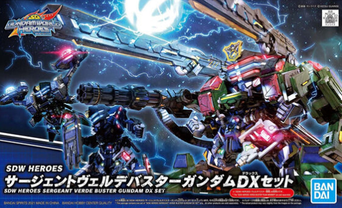 Bandai SD Gundam World Heroes #12 Sergeant Verde Buster Gundam DX Set - image 5