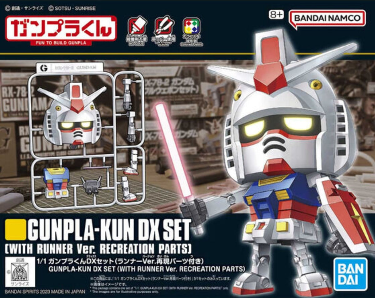 Bandai 1/1 Gunpla-kun DX Set with Runner Ver. Recreation Parts - image 5