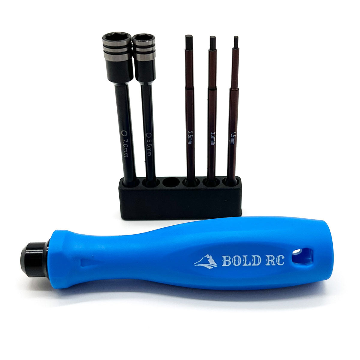 Bold R/C 1/10th Tool Set, 1/4" Quick Drive Hex & Nut Driver 5 Piece 10620