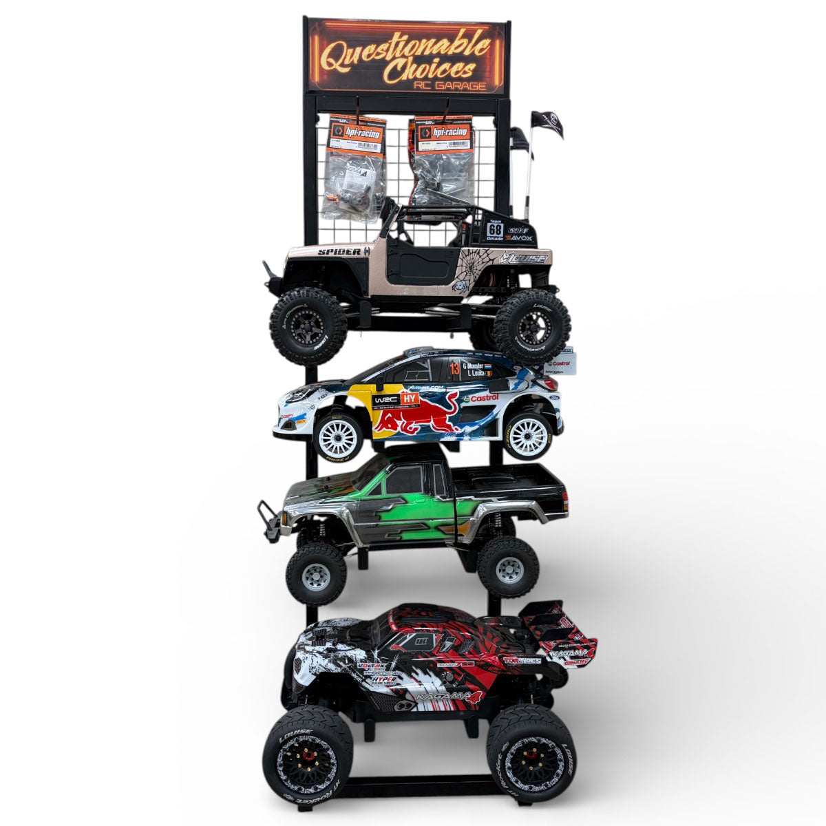 Bold R/C 1/10 RC Car & Truck 4-Tier Pit & Display Stand