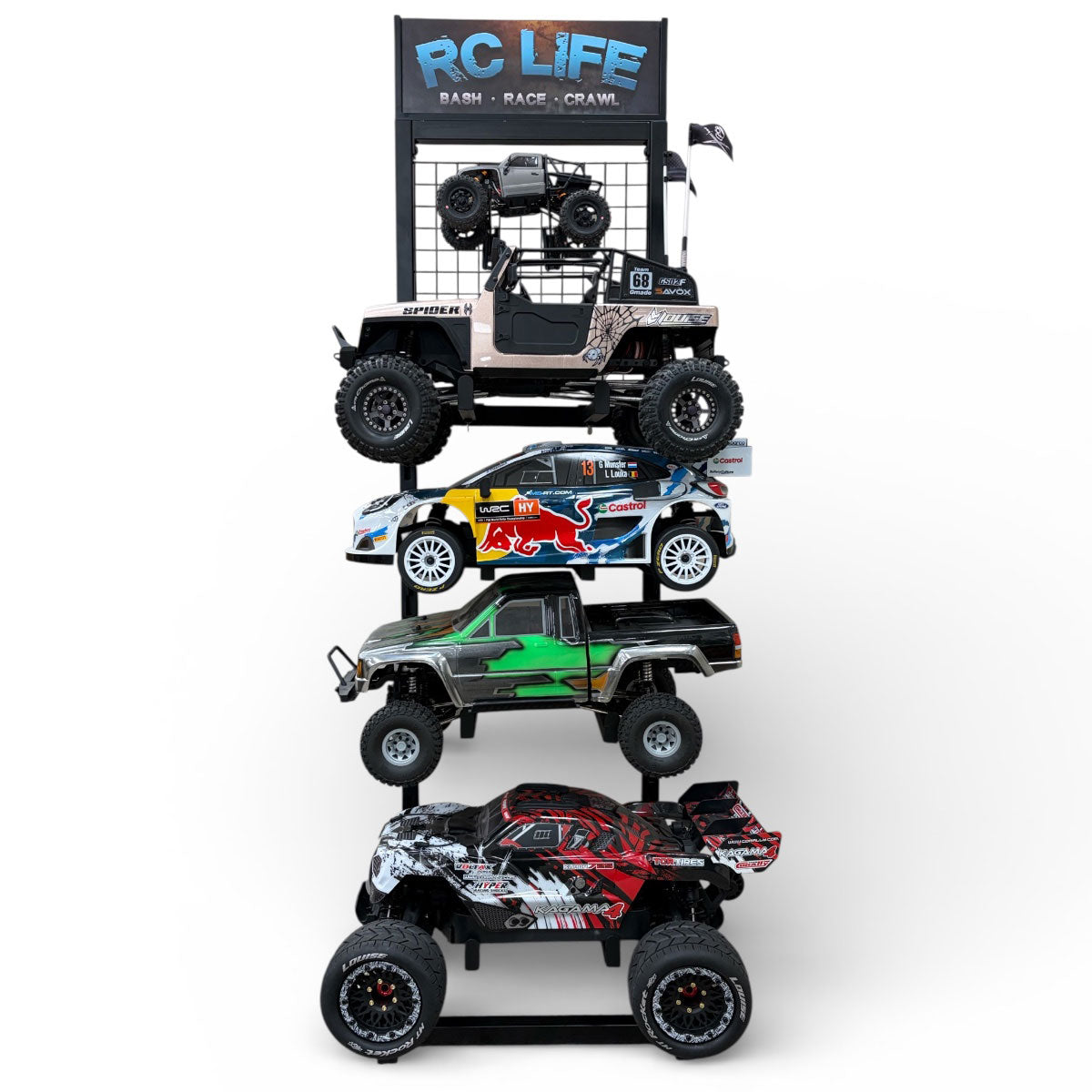 Bold R/C 1/10 RC Car & Truck 4-Tier Pit & Display Stand