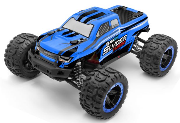 BlackZon Slyder MT Turbo 1/16 4WD RTR 2S Brushless Buggy Blue 540201