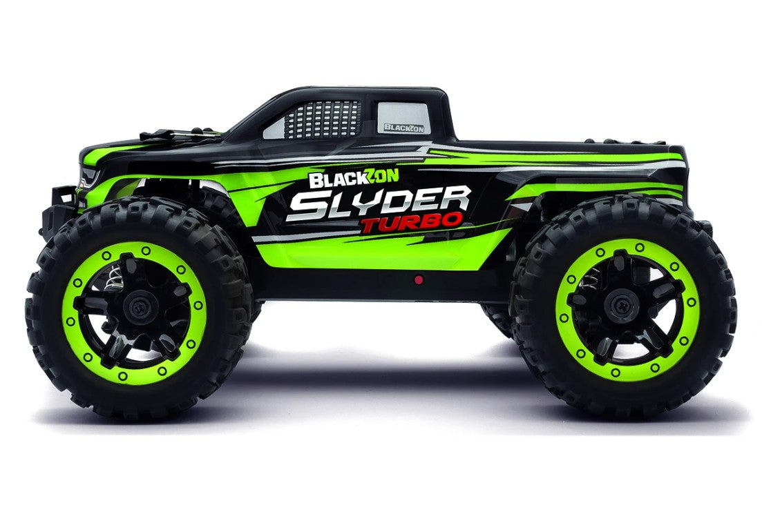 BlackZon Slyder MT Turbo 1/16 4WD 2S Brushless Monster Truck - Green