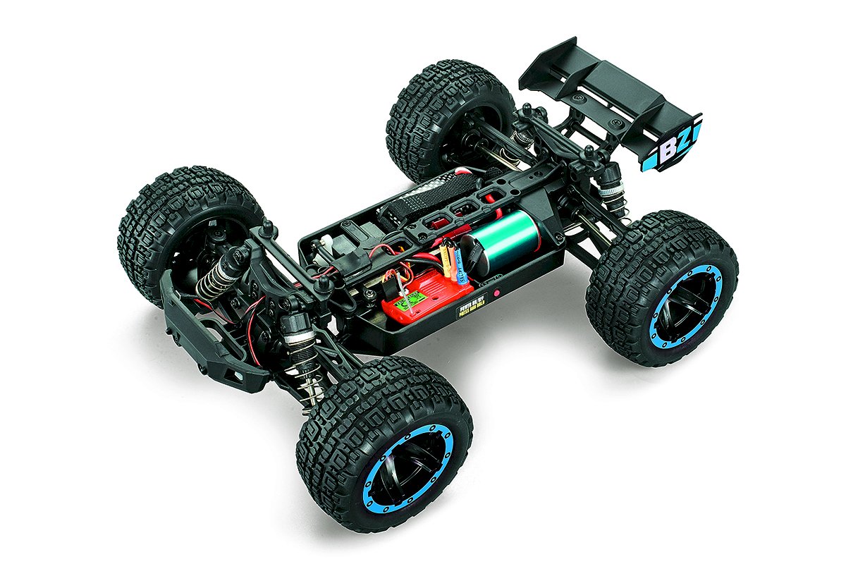 BlackZon Slyder ST Turbo 1/16 4WD RTR 2S Brushless Stadium Truck - Blue