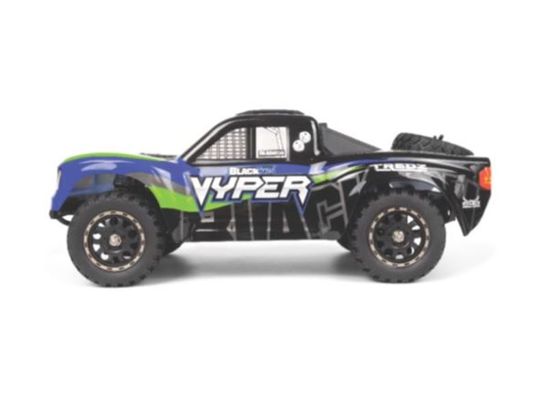 BlackZon Vyper SC 1/14 4WD Electric Short Course Truck (Blue/Green) 540274
