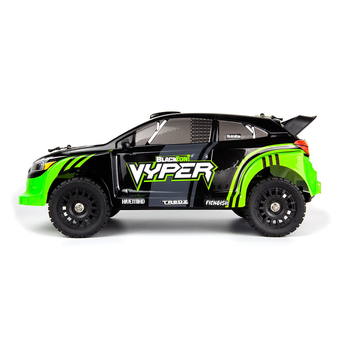 BlackZon Vyper RX 1/16 4WD RTR Rally Car Green - Brushed RC Vehicle