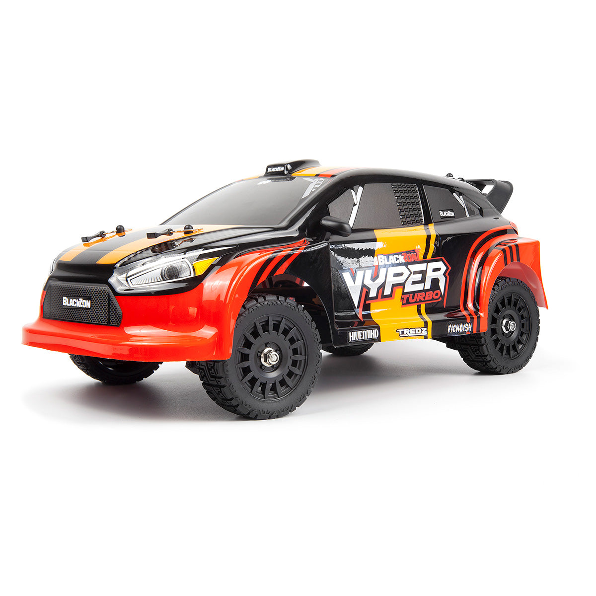 BlackZon Vyper RX Turbo 1/16 4WD 2S Brushless RTR Rally Car Red Orange