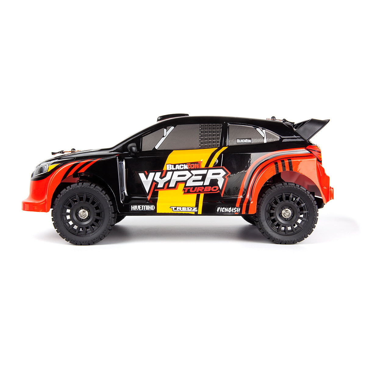 BlackZon Vyper RX Turbo 1/16 4WD 2S Brushless RTR Rally Car Red Orange