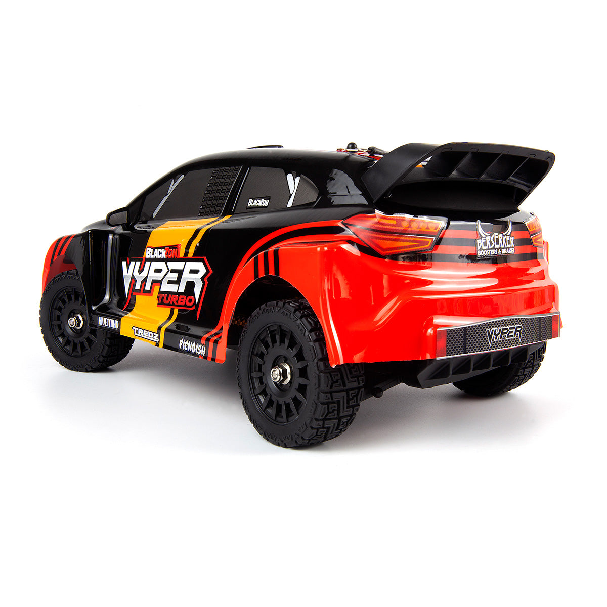 BlackZon Vyper RX Turbo 1/16 4WD 2S Brushless RTR Rally Car Red Orange