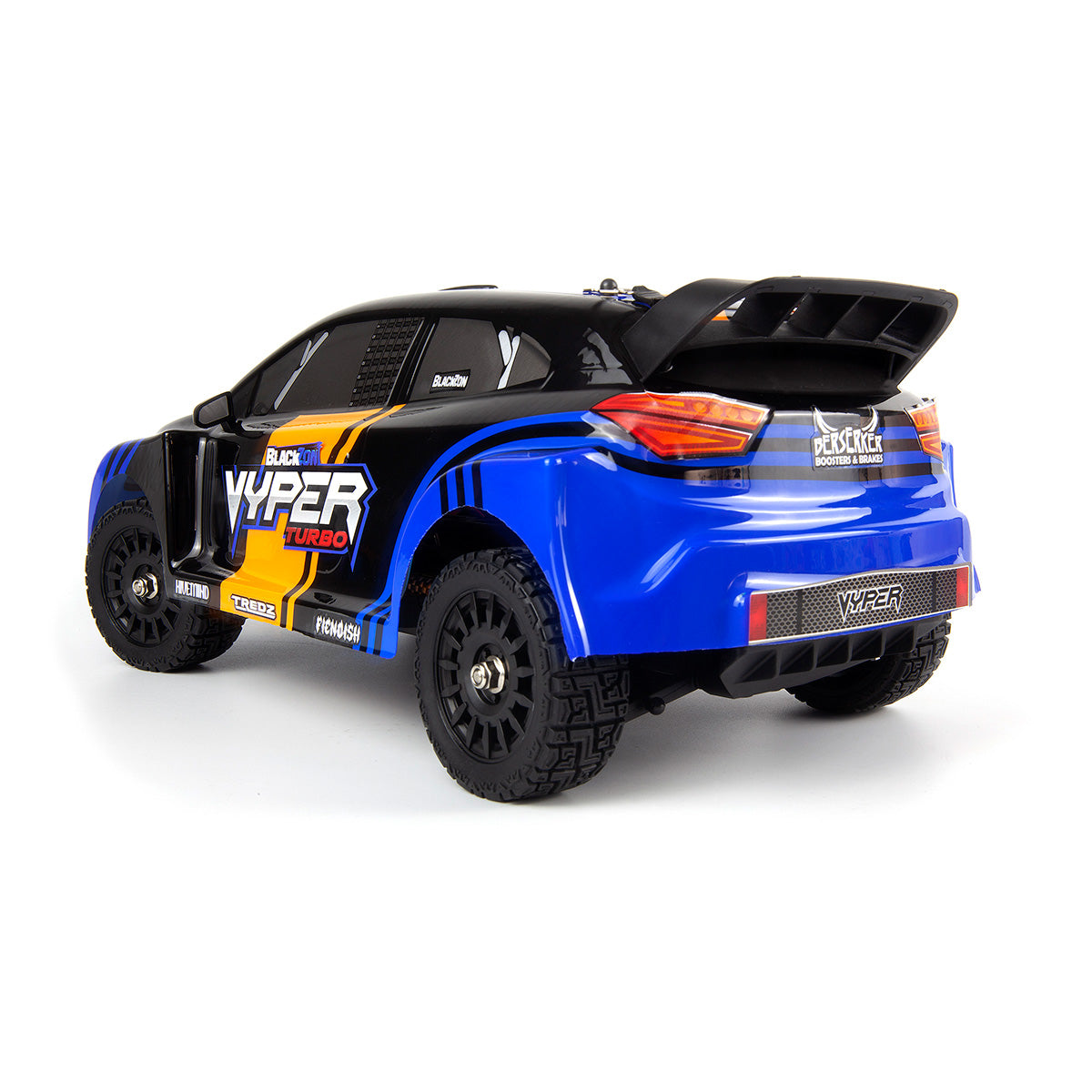 BlackZon Vyper RX Turbo 1/16 4WD 2S Brushless RTR Rally Car Blue Orange