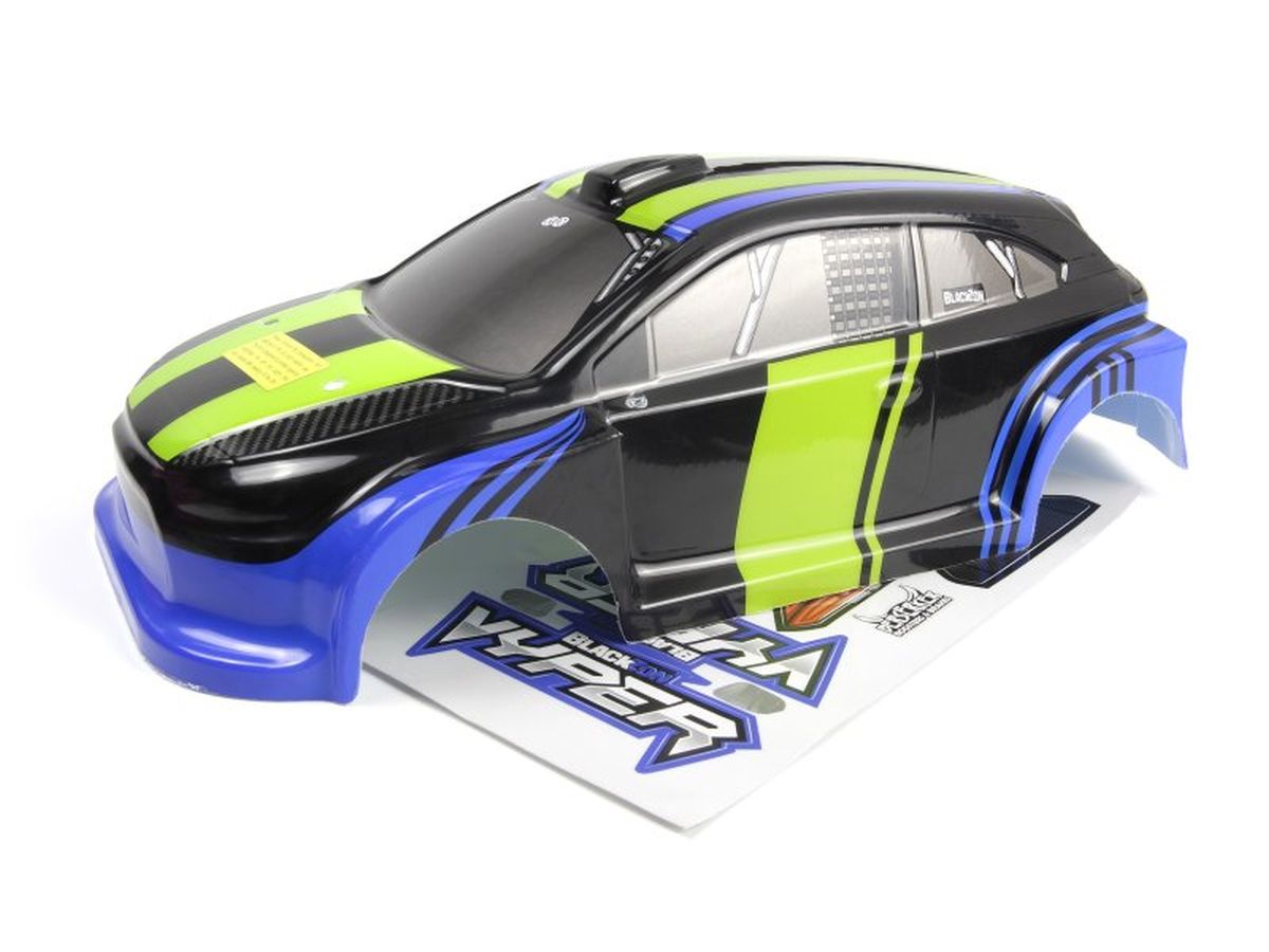 BlackZon Vyper RX Printed Body - Blue/Green