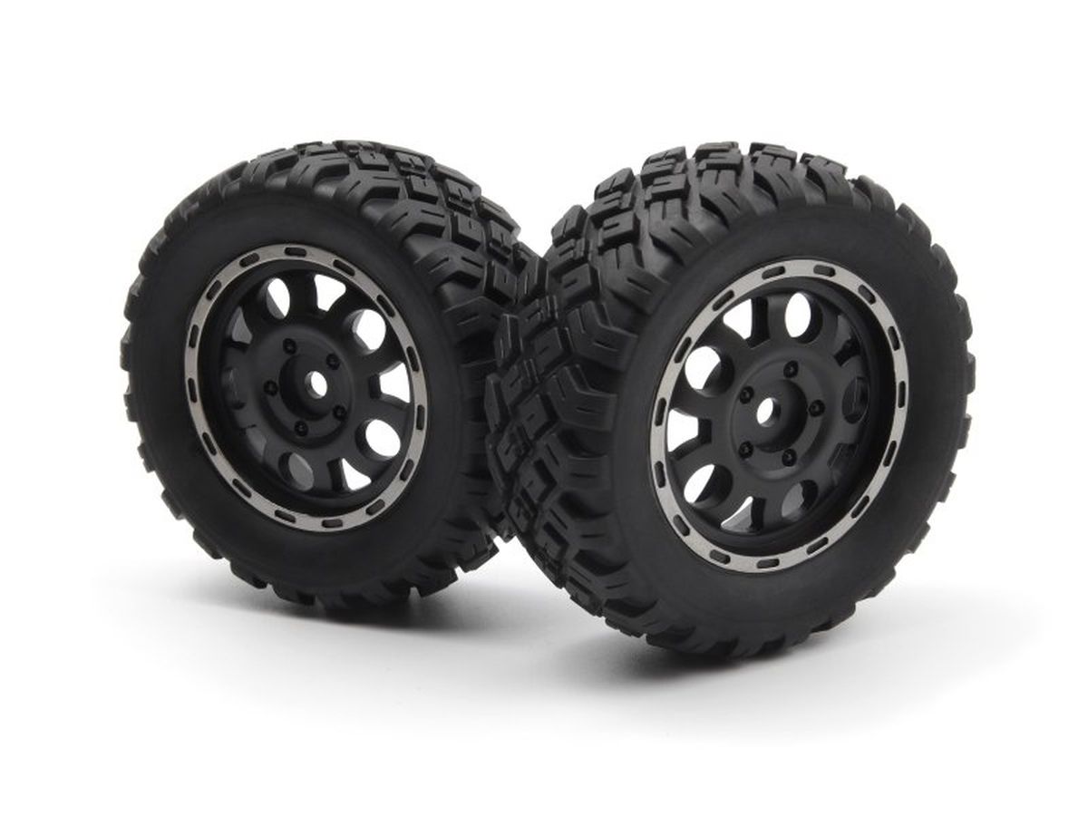 BlackZon Assembled Wheels & Tires Set (2-Pack) - OEM Replacement - 540451