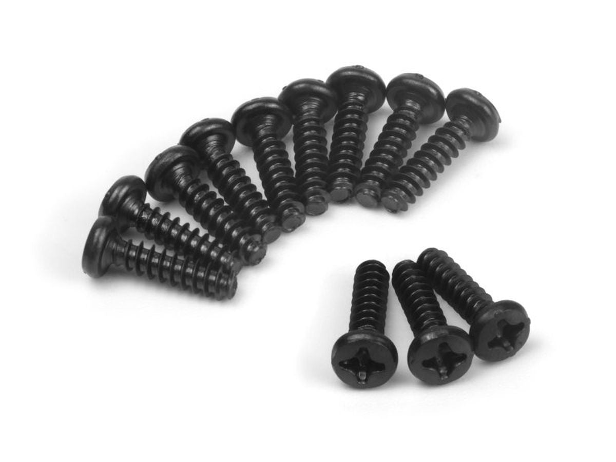 BlackZon Pan Head Tapping Screws PBHO 3x12mm (12-Pack) - OEM Replacement - 540458