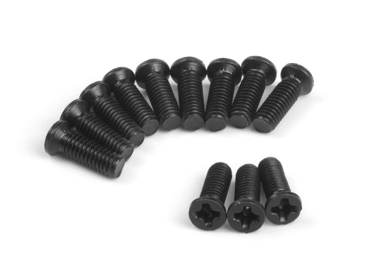 BlackZon Countersunk Screws KMHO2.5x8mm (12pcs) RC Replacement Part