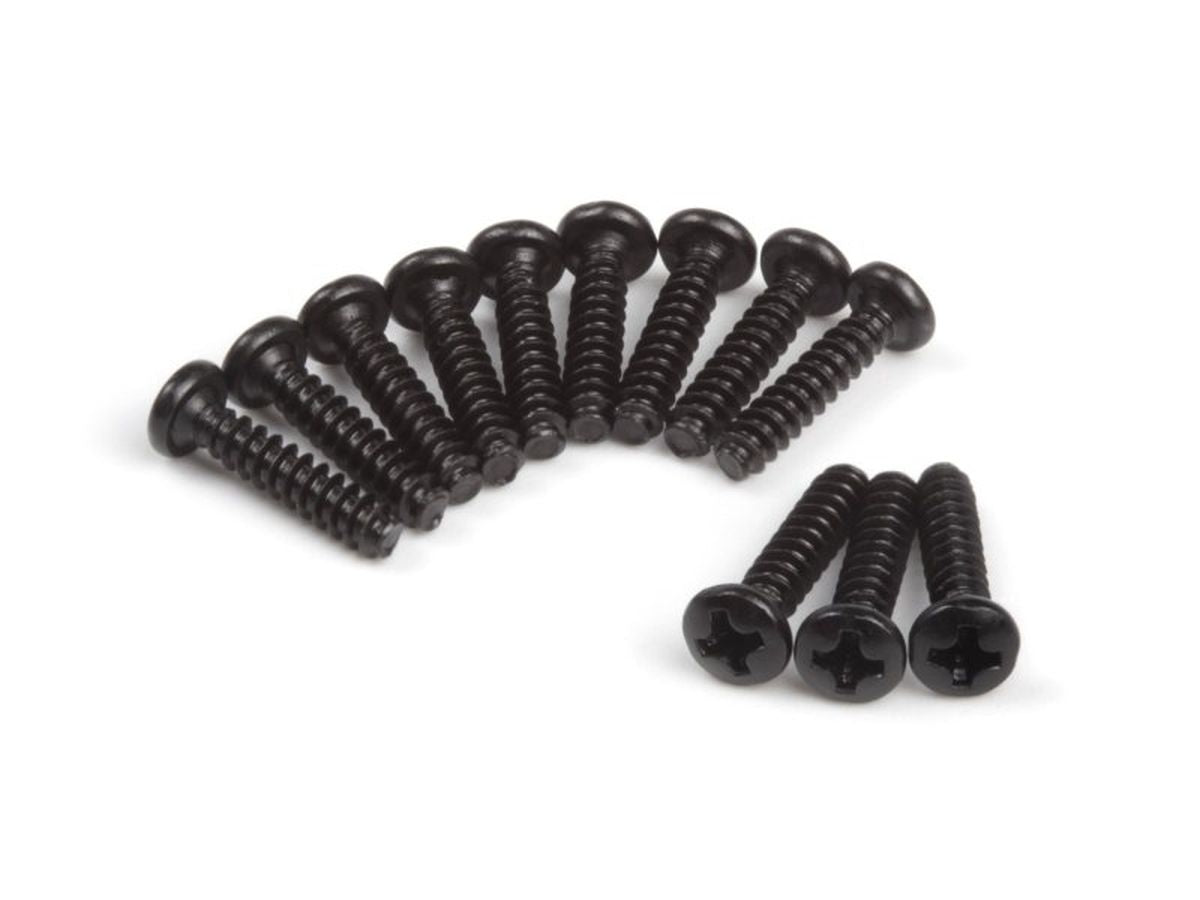 BlackZon Pan Head Tapping Screws BBHO3x15mm (12pcs) RC Replacement Part