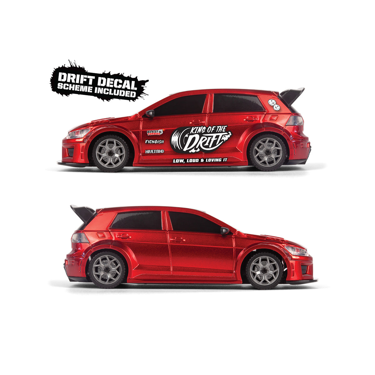 BlackZon Myte D 1/43 Drift Car - Red RC Vehicle