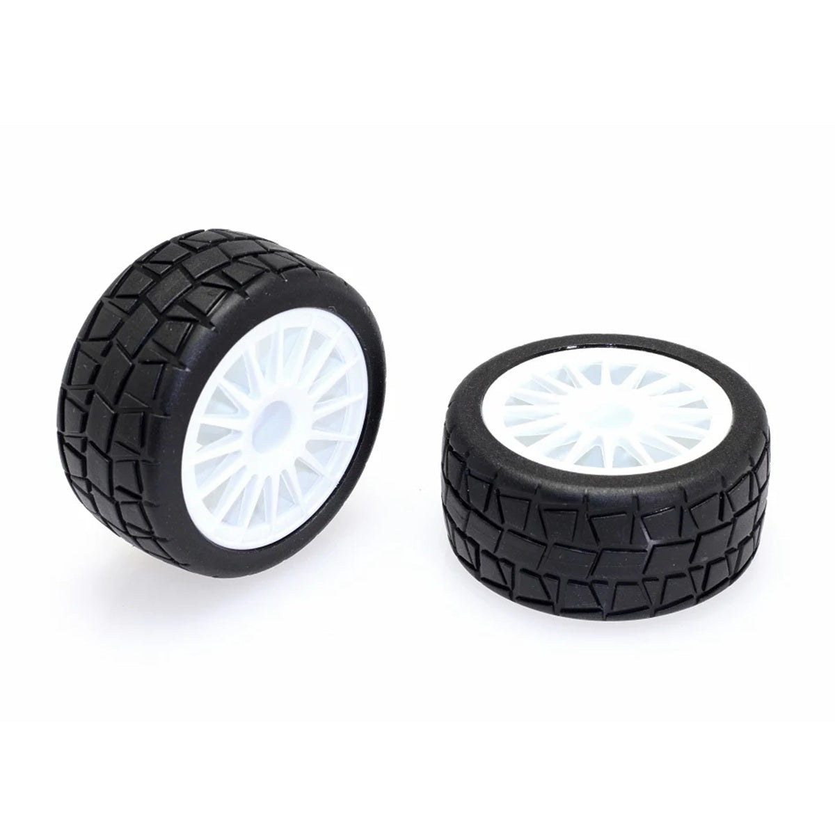 CEN Racing Wheel & Tire Set (1 Pair) - 1/16 Scale OEM Replacement Part C16601