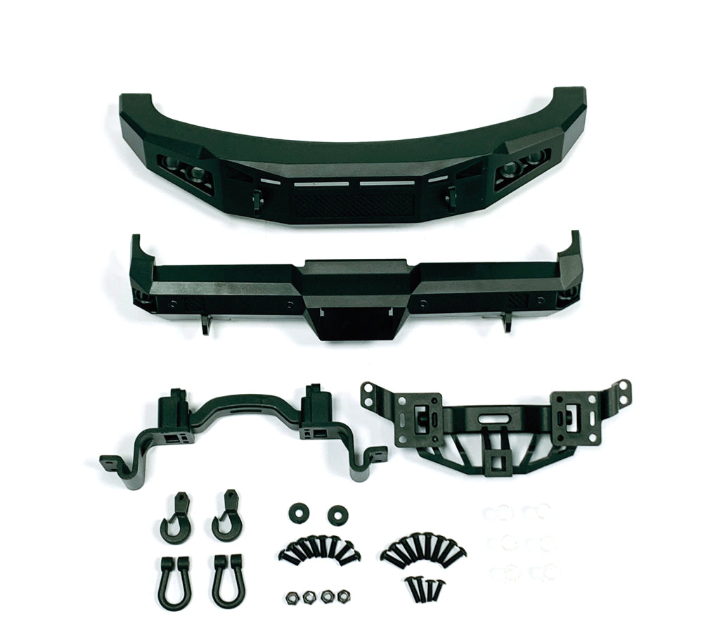 CEN Racing Complete Black Bumper Set for F-250 Chassis Front & Rear