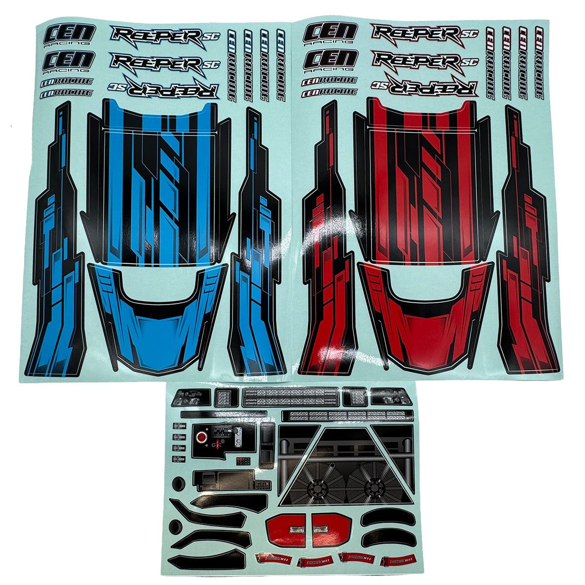 CEN Racing 1/10 Matte Black Short Course Truck Body Shell (w/ Interior