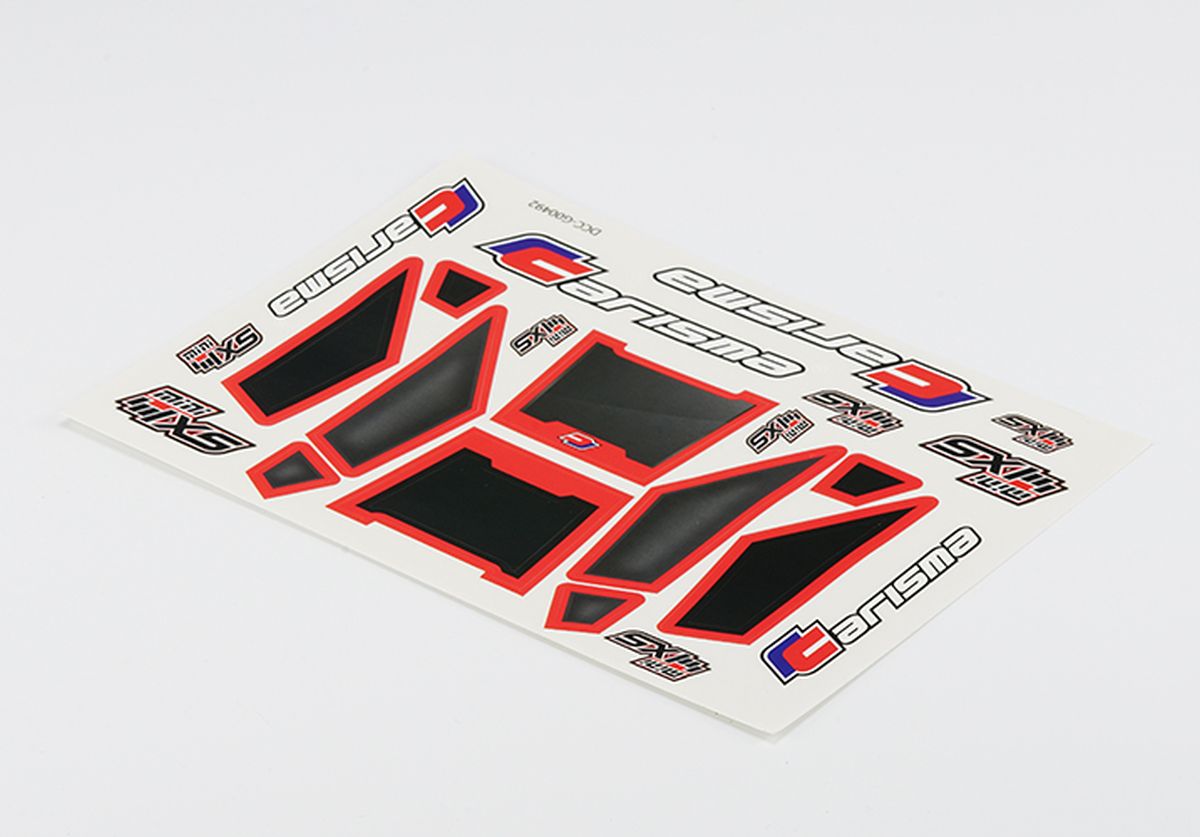 Carisma Mini 4XS Body Sticker Decal Set - 1/14 Scale Graphics